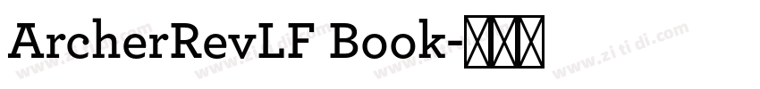 ArcherRevLF Book字体转换